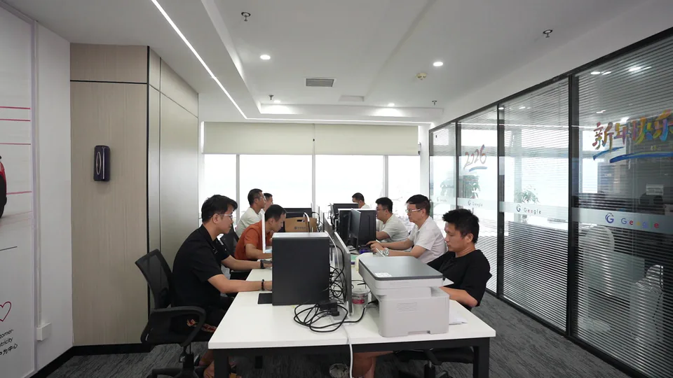 The GeagleX team at work in the Xiamen office